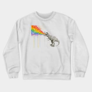 T-Rex Puking Painbows Crewneck Sweatshirt